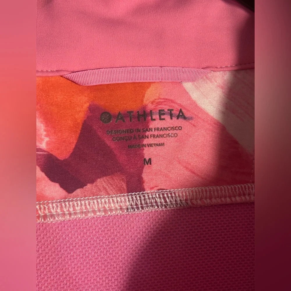 Athleta Run With It Floral Full Zip Running Jacket - Picture 3 of 5